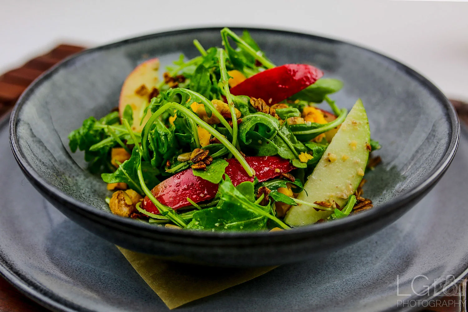 Menu Salad Photography