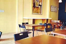 Tables and Custom Server at Cafe Monsivais