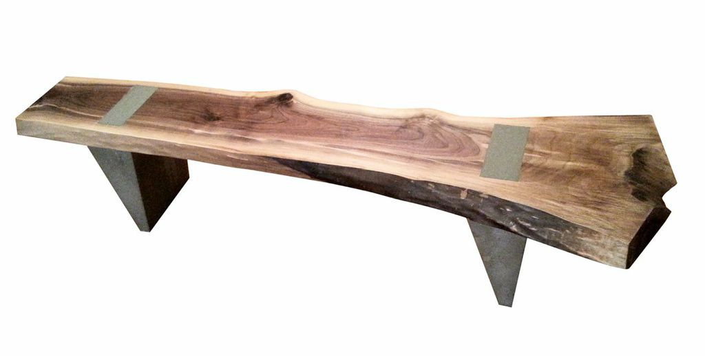 Indoor/Outdoor Bench with Concrete Legs
