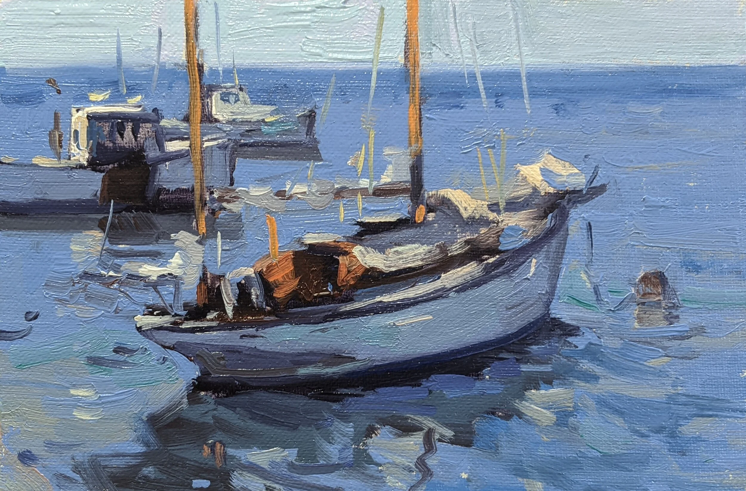 Noon Tide | 6x9" oil by David Lussier