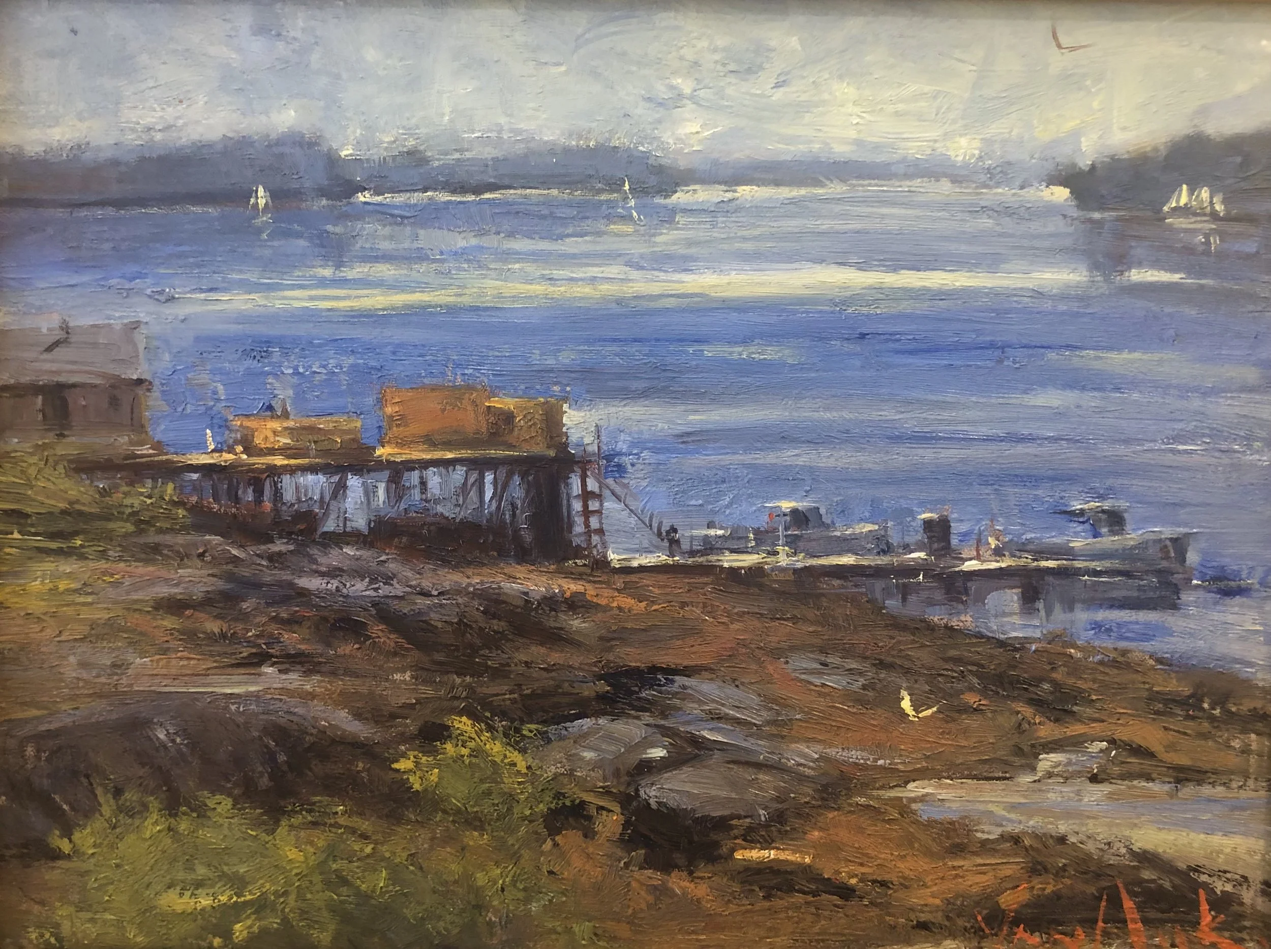 Downeaster | 12x16" oil by George Van Hook