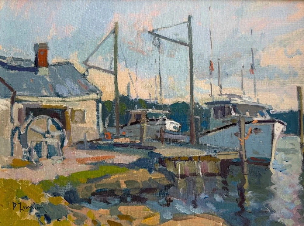 Late Day Harbor 12 x18" | oil by David Lussier