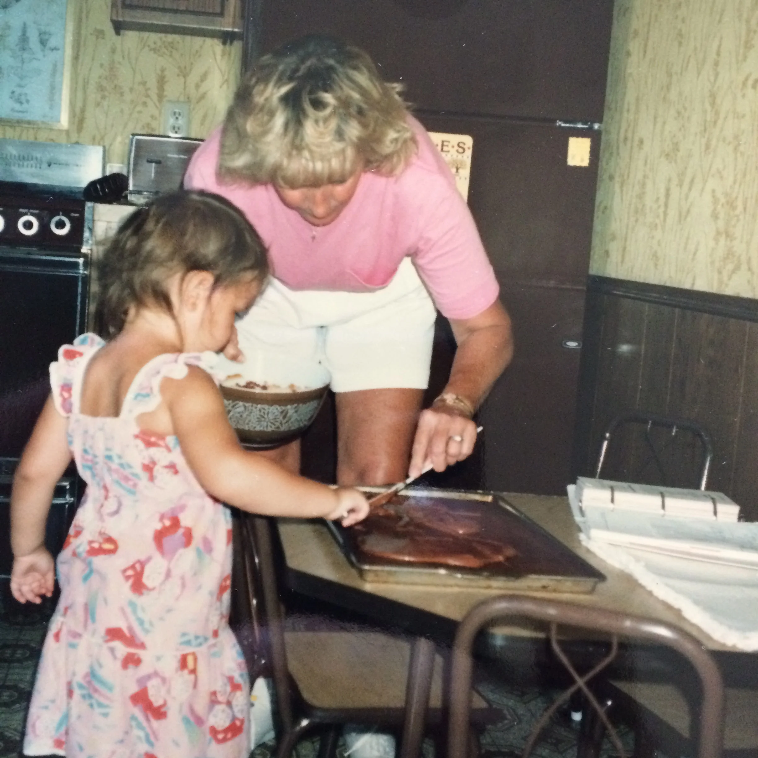 Best Grandma award right there. She even let me lick the bowl. Does it get any better?