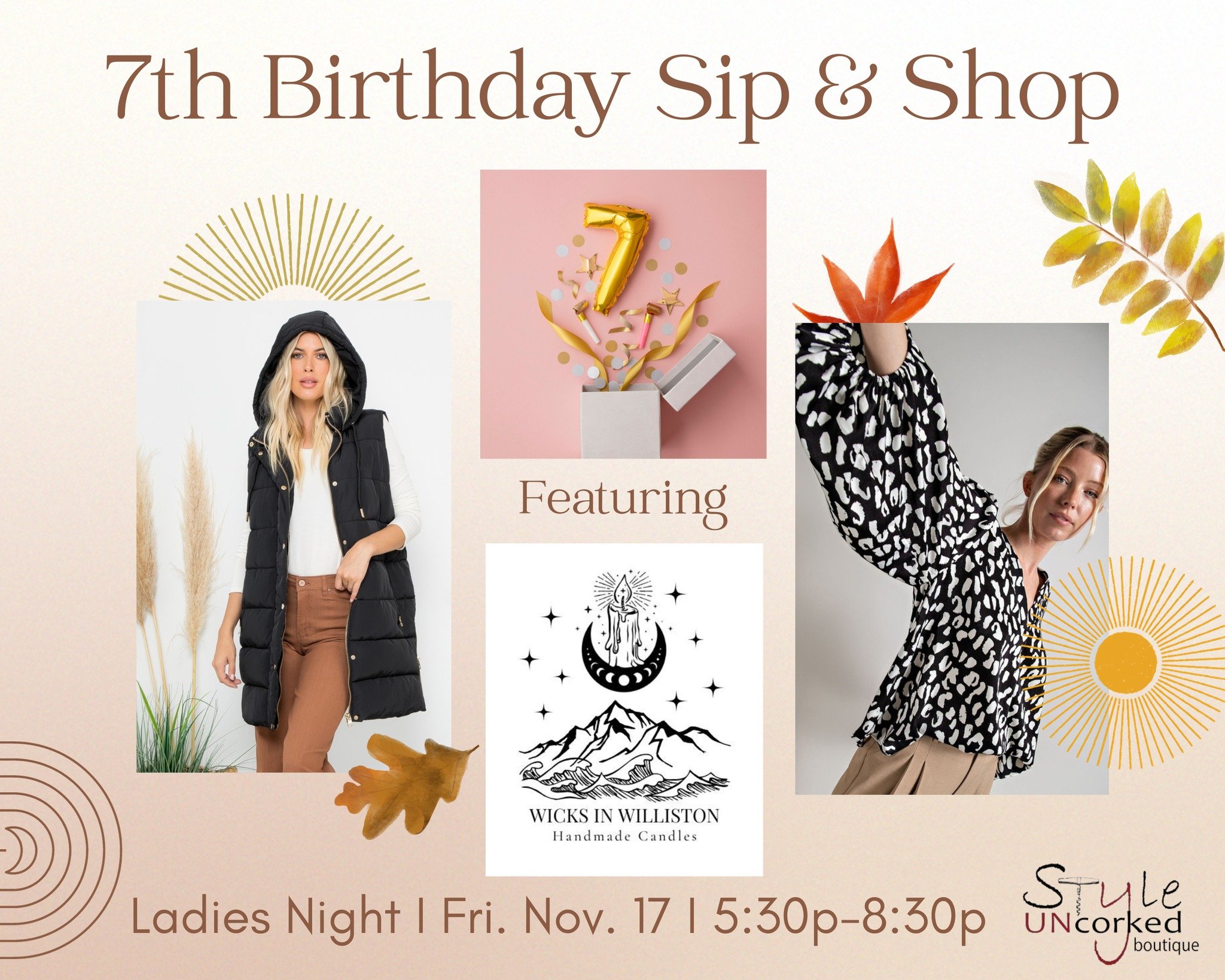 Sip and Shop at Style Uncorked