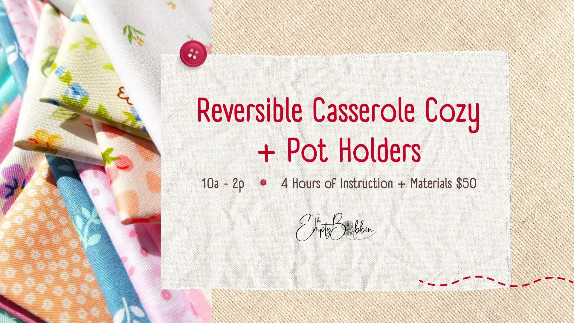 Reversible Casserole Cozy &amp; Pot Holders - The Empty Bobbon