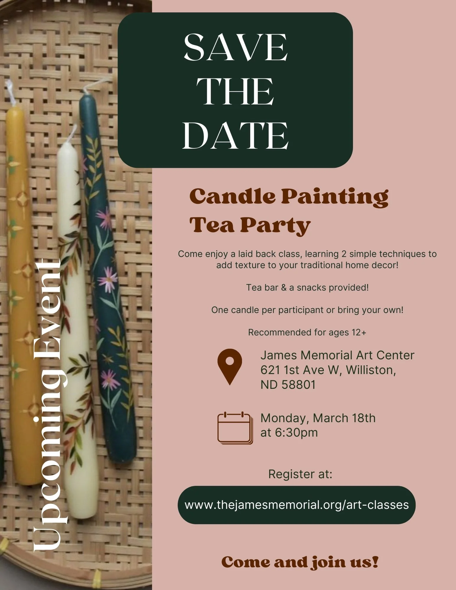 Candle Painting Class - James Memorial 