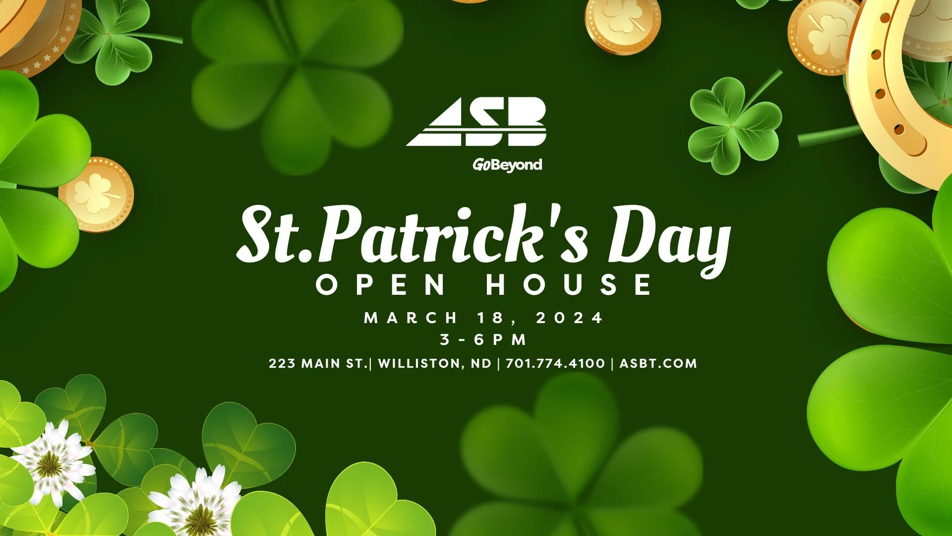 ASB&amp;T St. Patrick's Day Open House 
