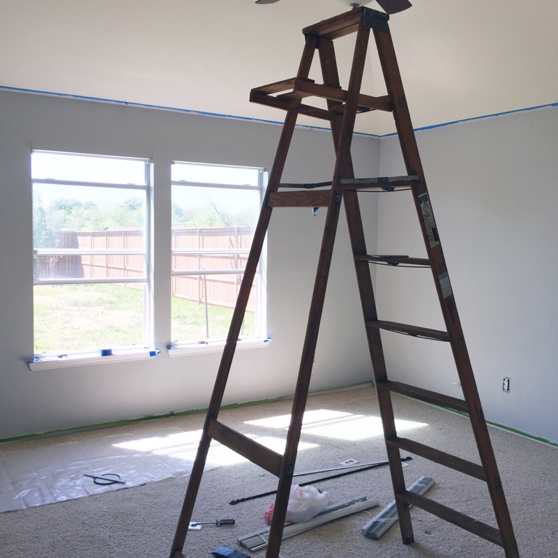 Our master bedroom after, color is Sherwin Williams Passive Gray