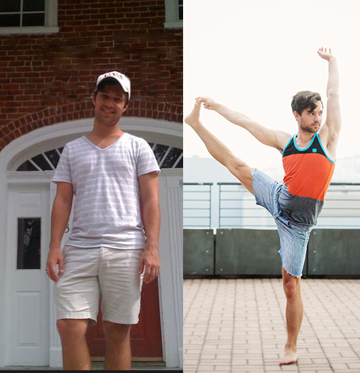 Before and After My Yoga journey at yoga District