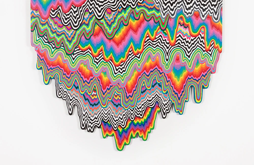  Drippy 2, 2013, acrylic on wood, 30 x 24 x 0.5 in. 