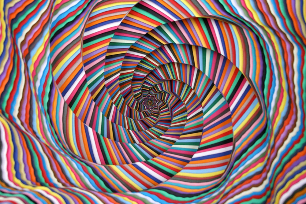  Pedestal (detail), 2013, acid-free paper, foam core, MDF, paint, glue,  22 x 22 x 36 in  