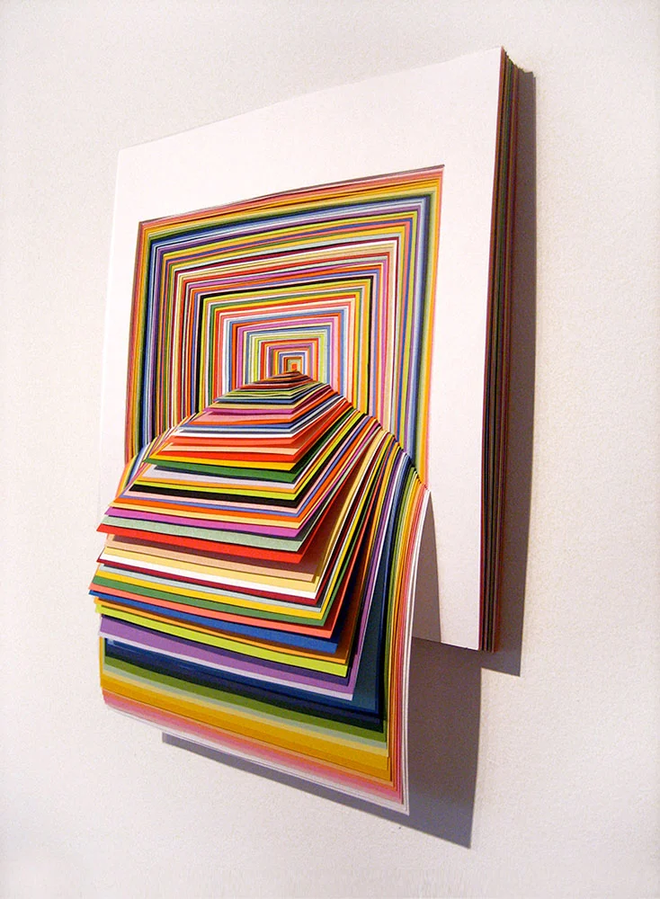  Square, 2007, acid-free paper, 12 x 12 x 3 in. 