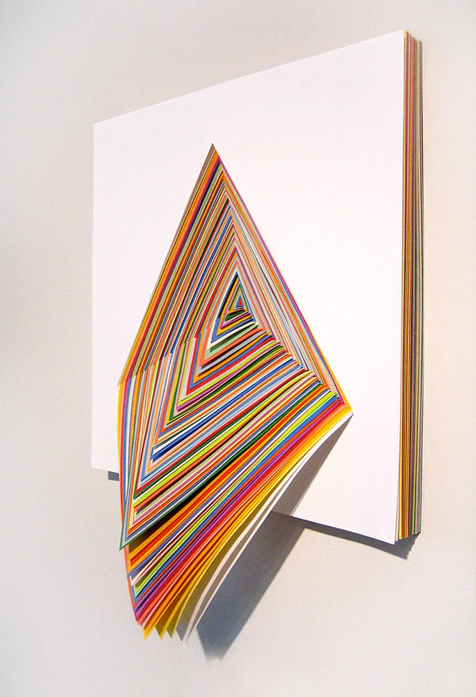  Triangle, 2007, acid-free paper, 12 x 12 x 3 in. 