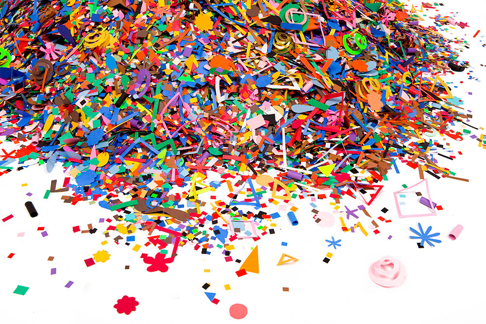  How to Become a Millionaire in 100 Days (detail), 2007, 1 million pieces of hand-cut paper, size varies (average: 3ft x 3ft) 