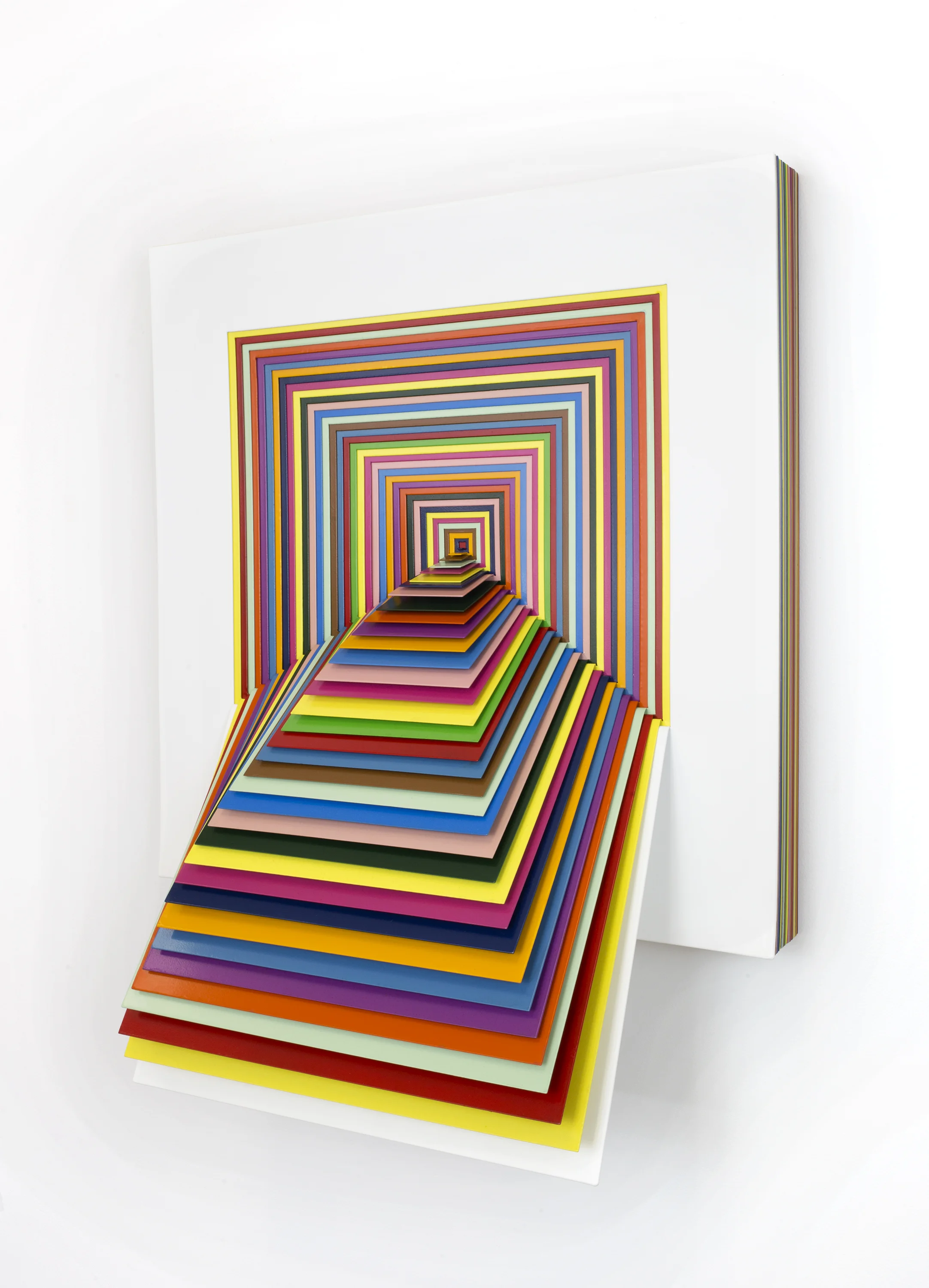  Squared, 2019, powdered coated aluminum and epoxy, 29.5 x 23.75 x 10 in. 