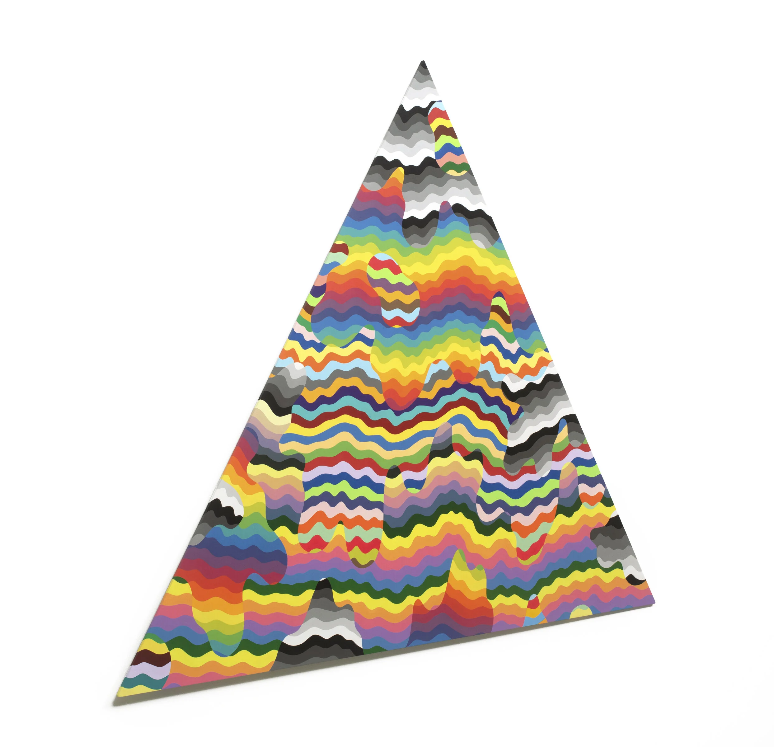  Triangle, 2021, acrylic on aluminum, 54 x 48 x 0.25 in. 