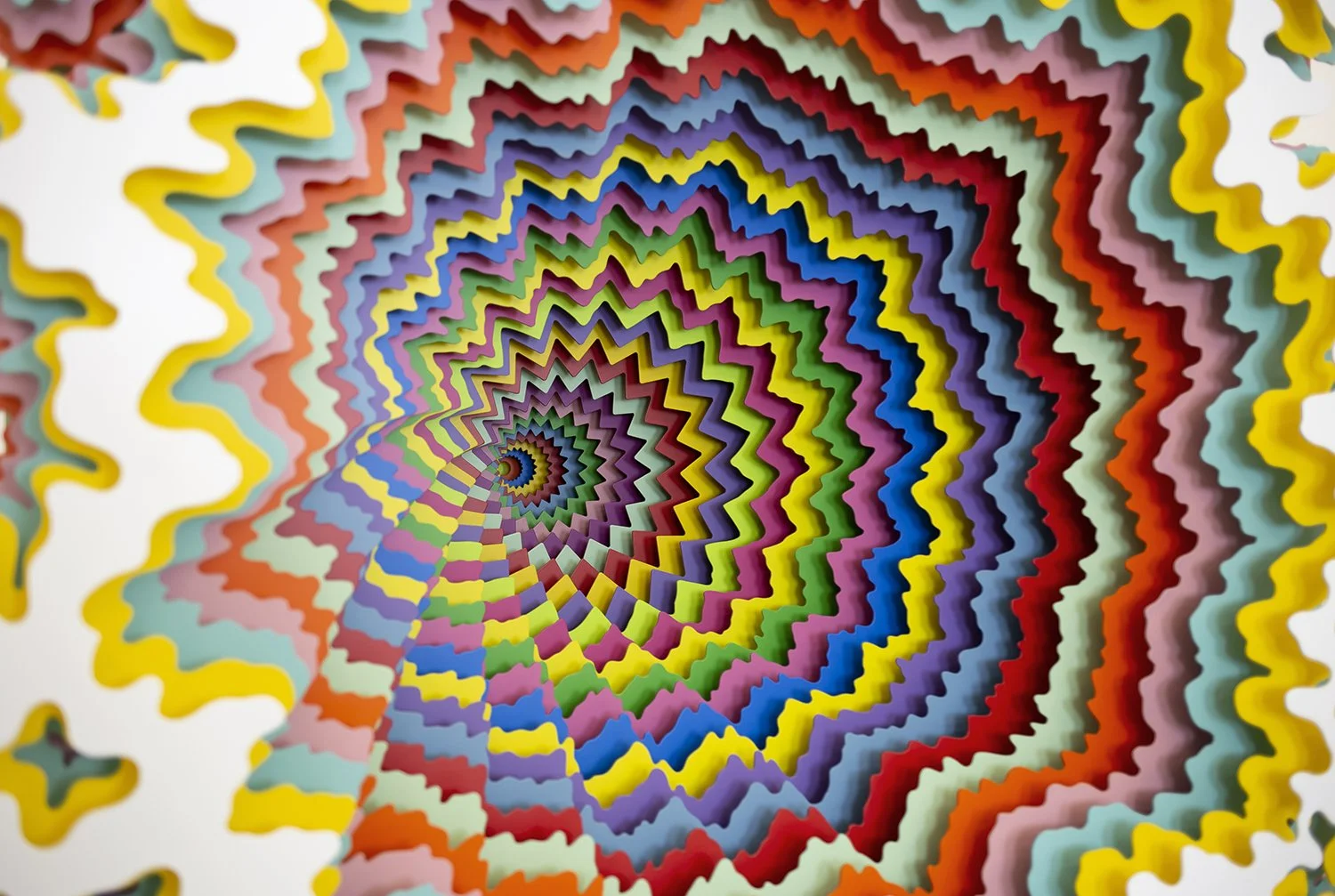  4 x 4 x 4, 2021, powder coated aluminum, chrome plated aluminum spacers, aluminum threaded rods, stainless steel, magnets, 48 x 48 x 48 in. 