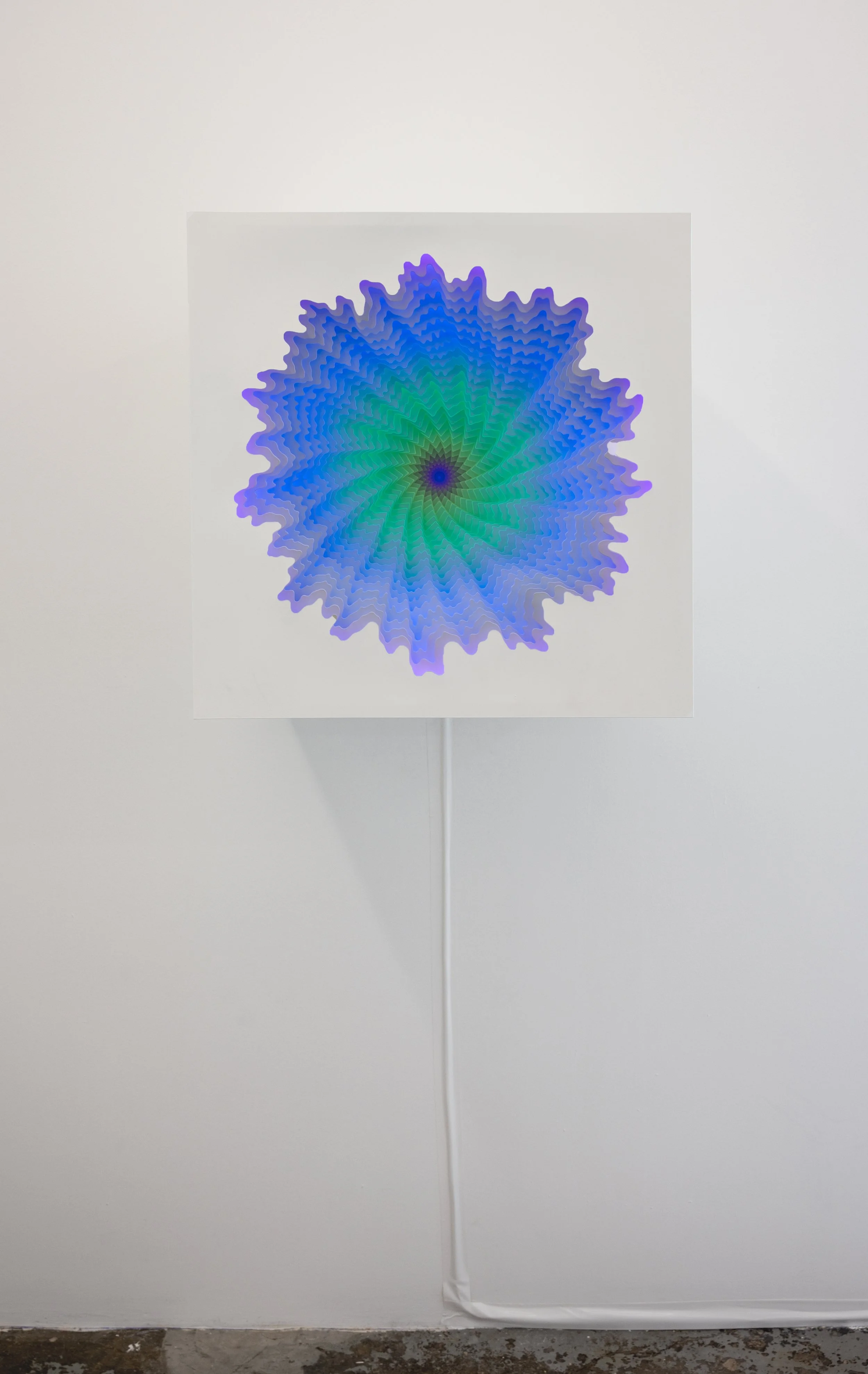  Light Box #1, 2021, powder coated aluminum, LEDs, custom circuit boards, acrylic, 24 x 24 x 24 in. 