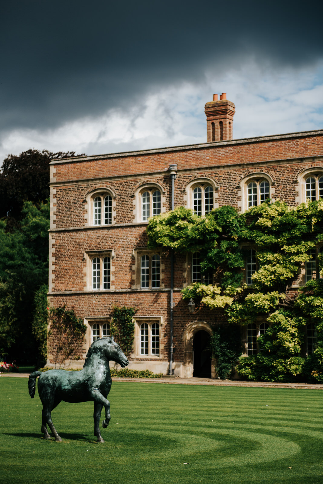 Jesus College Cambridge exterior shot of first court