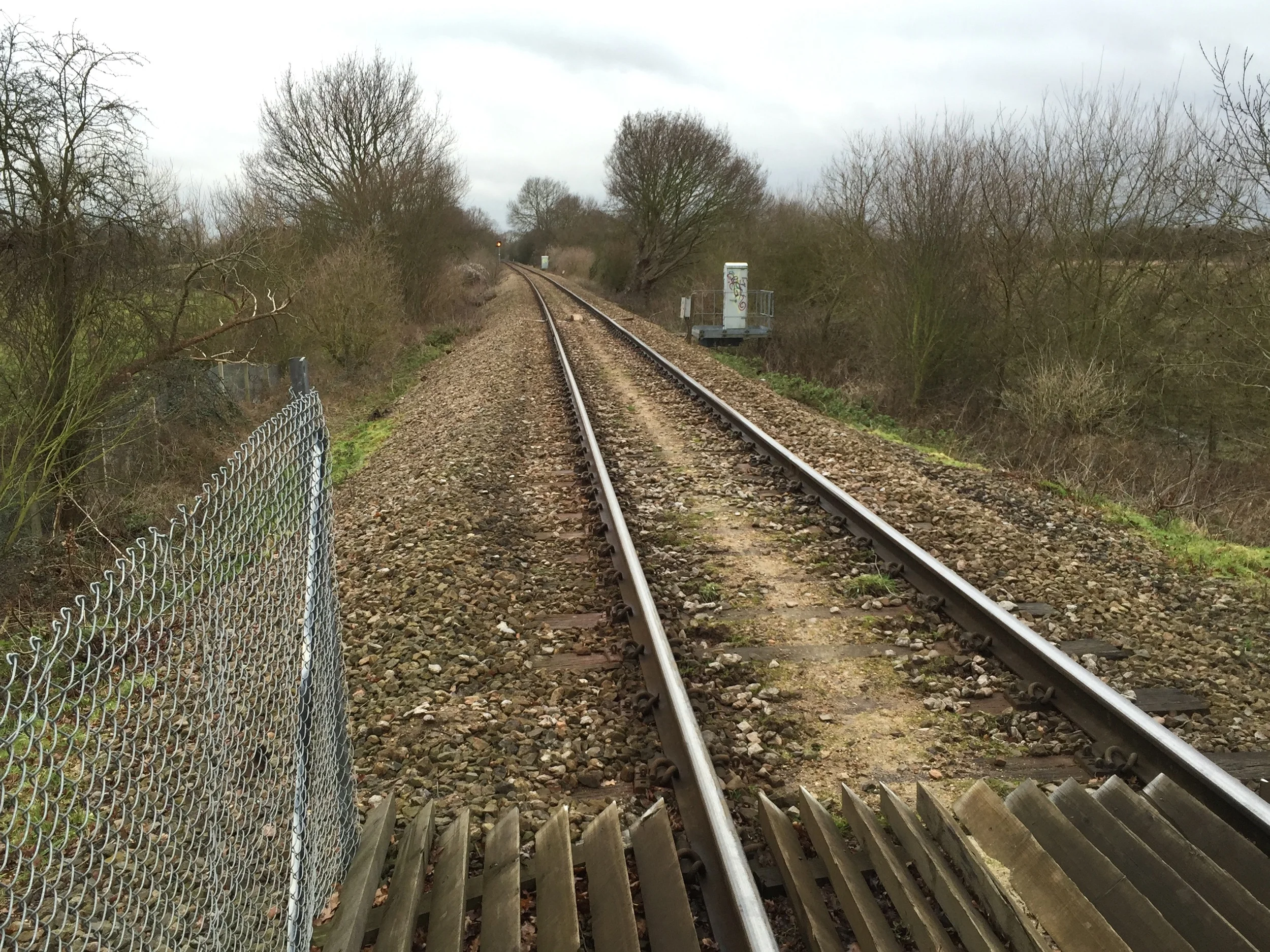 Plan your route carefully when crossing railway lines.