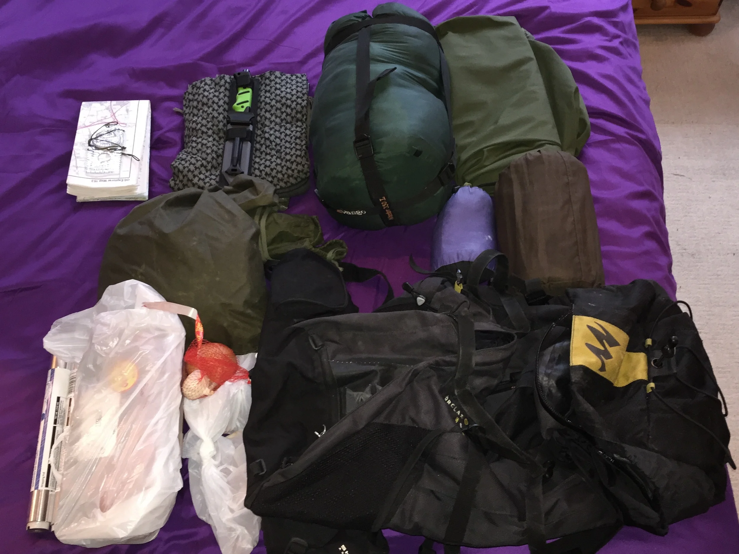 Most of the kit I took.