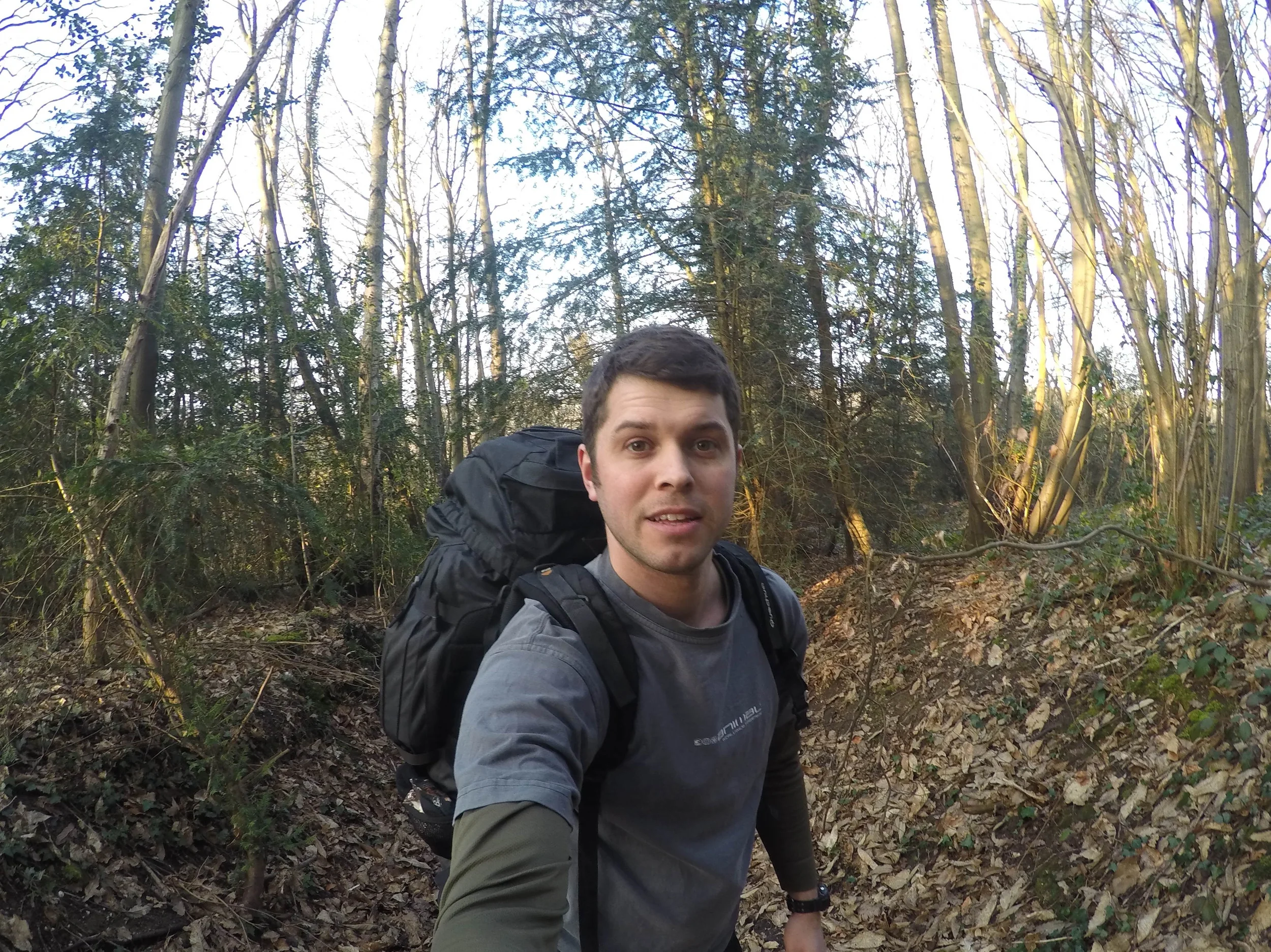 Trying to find the camp spot.