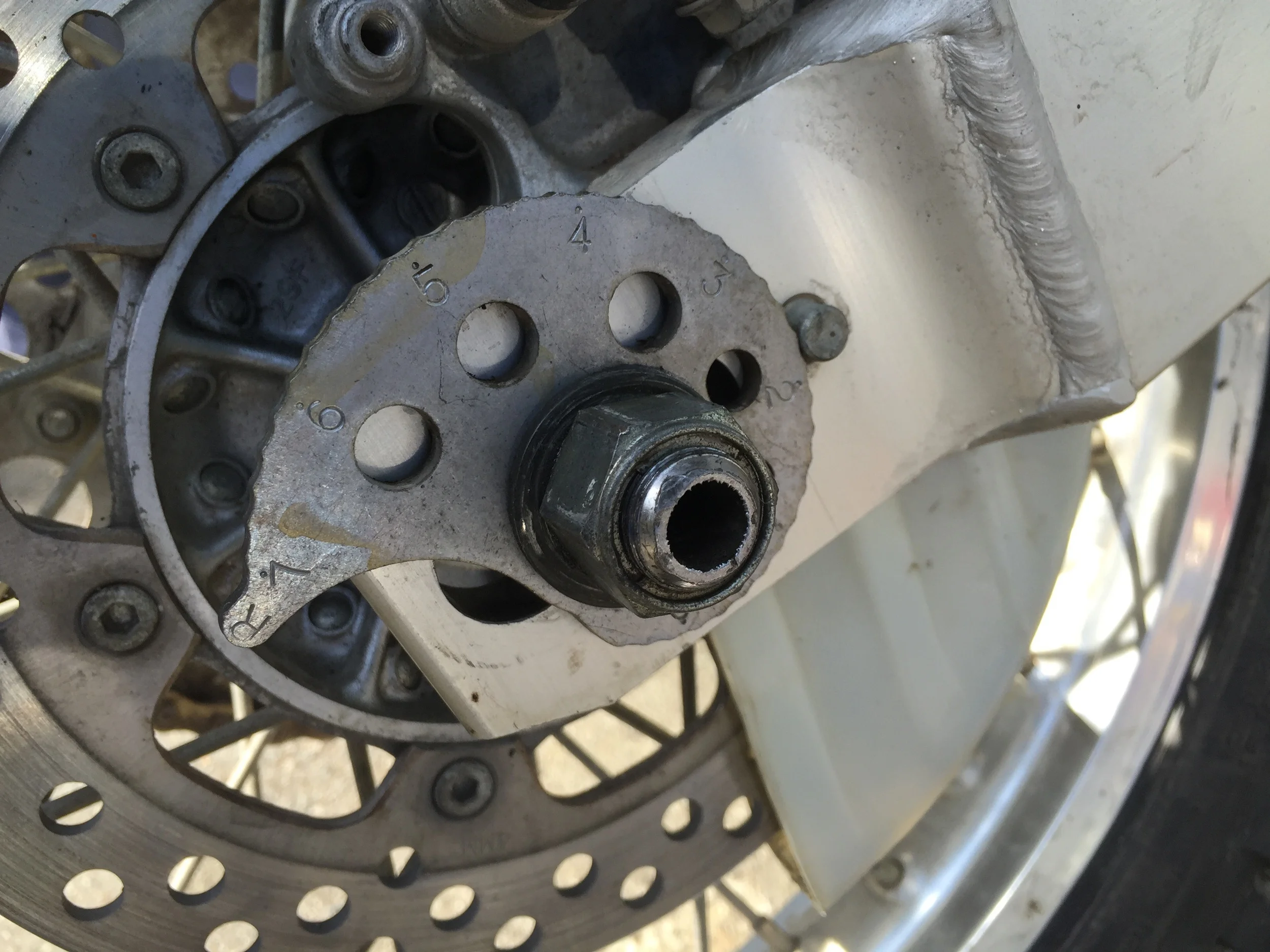 The nut for the axel