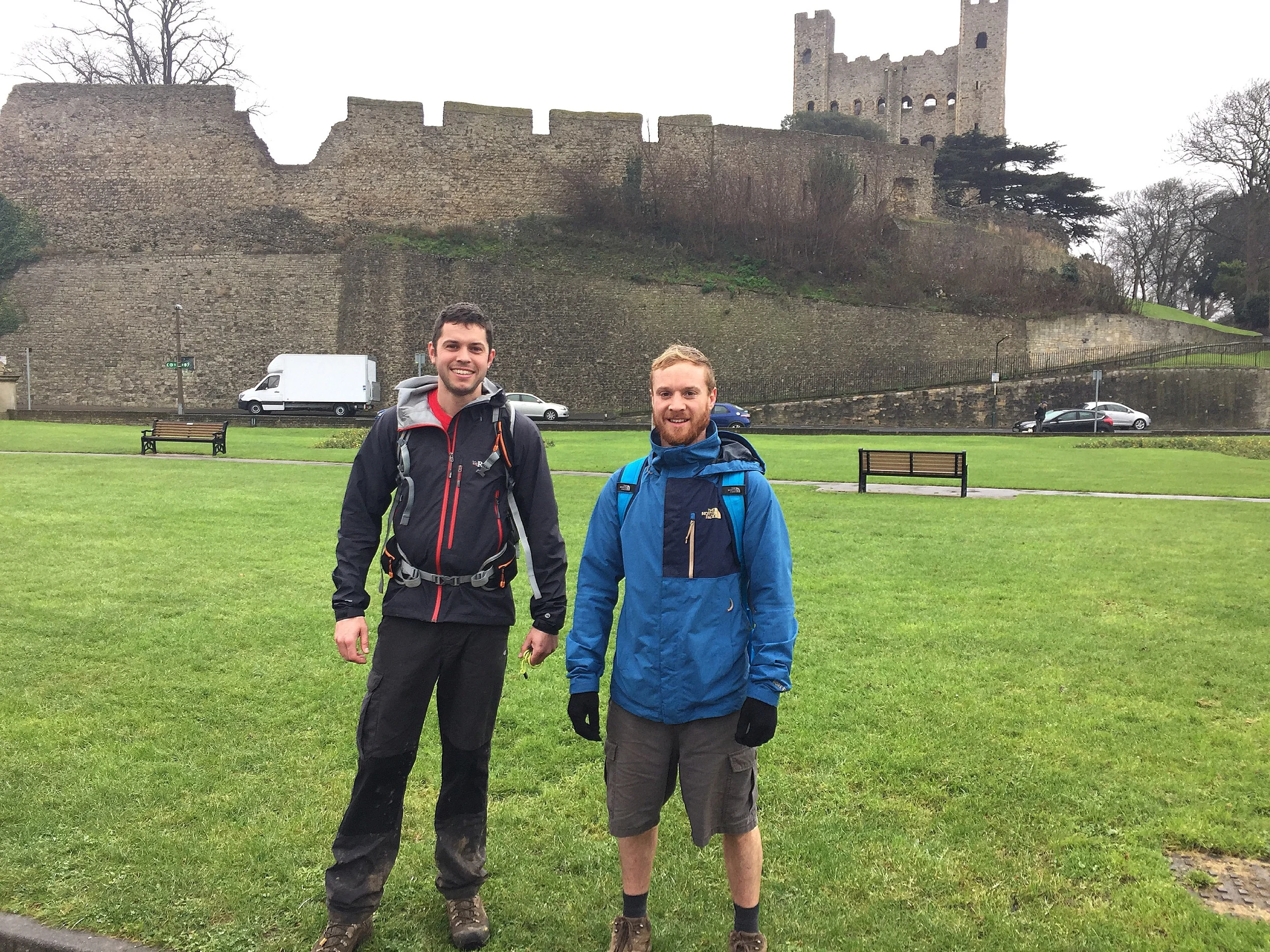 Rochester castle in the Medway towns