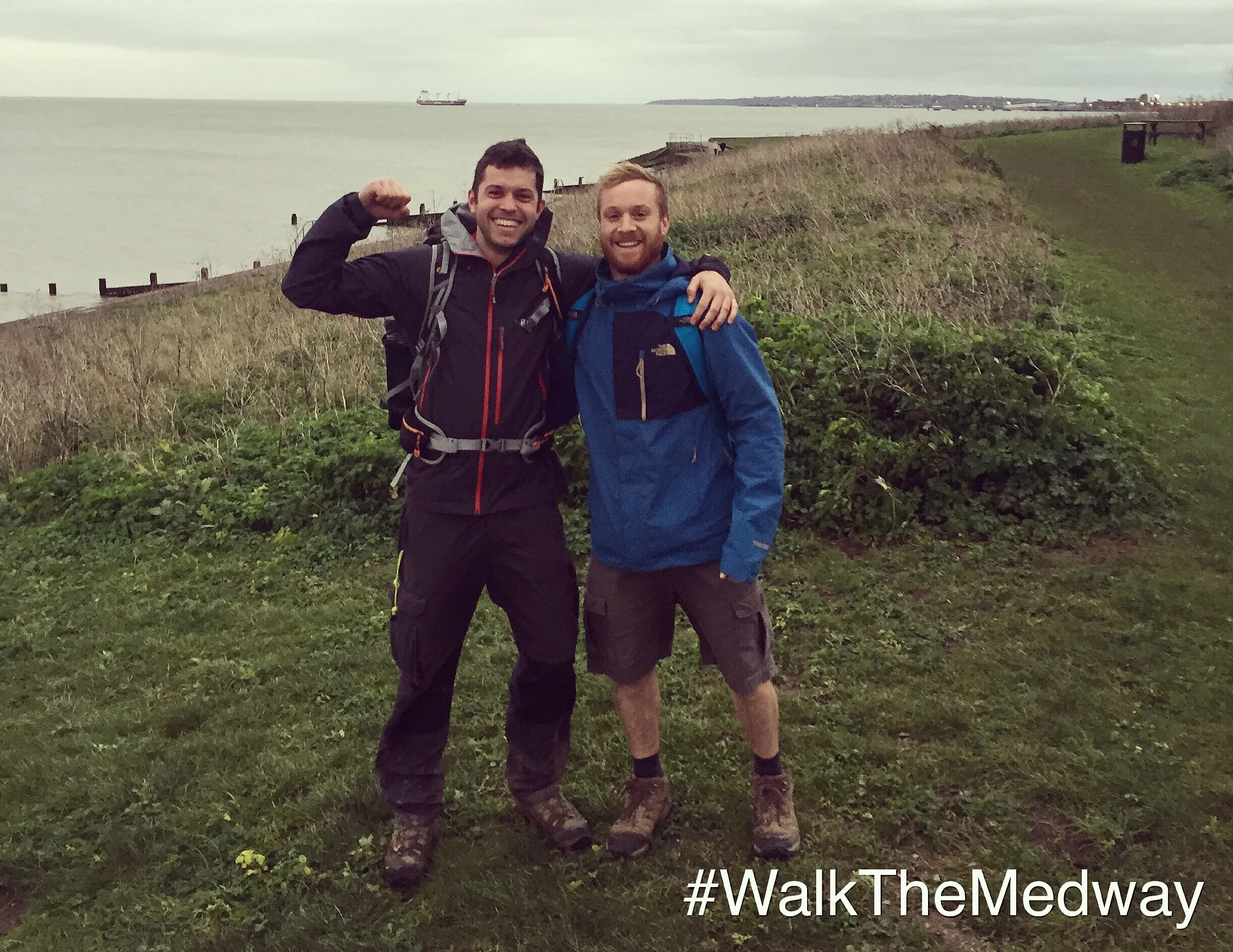 At the finish line, the Thames estuary