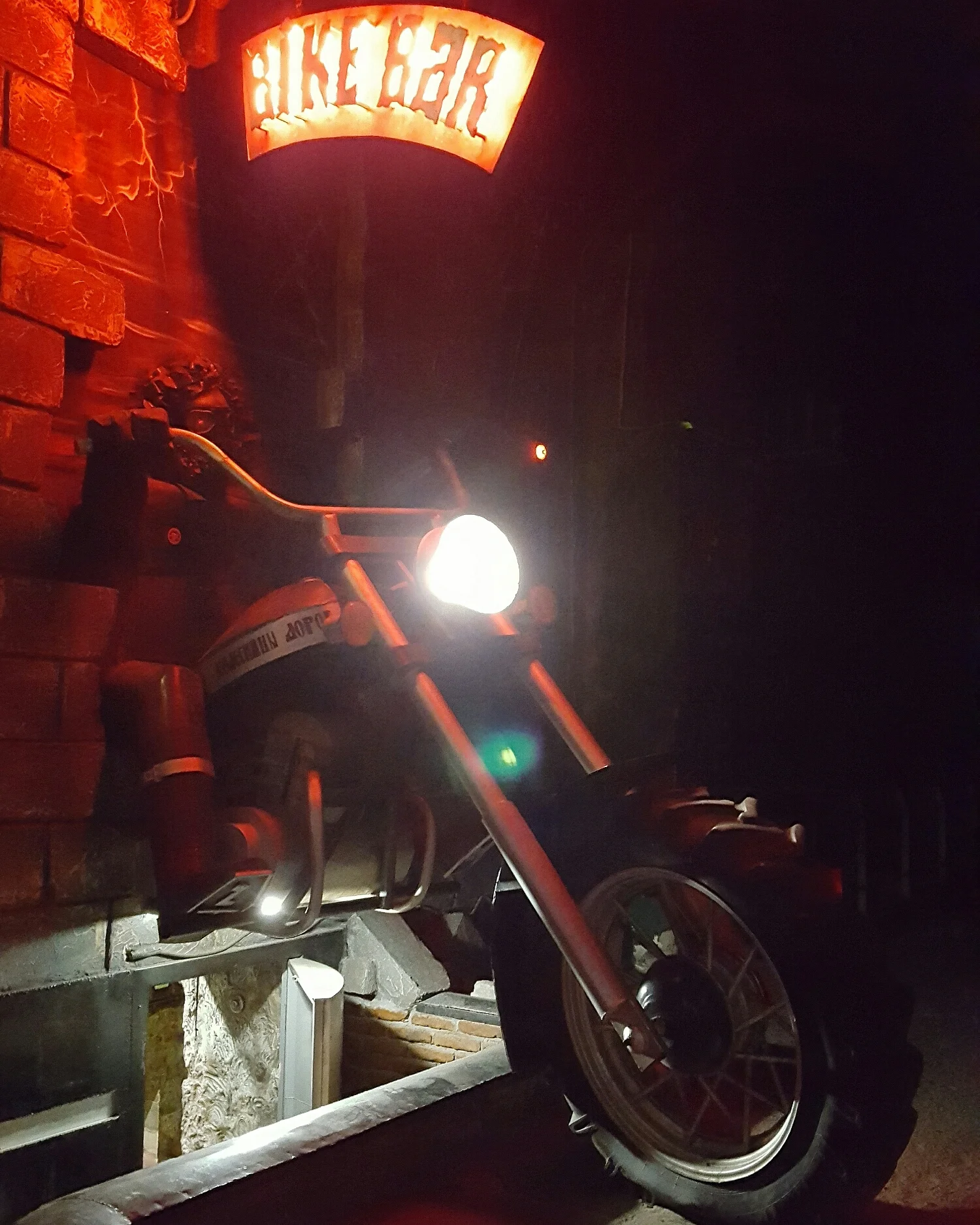 Entrance to the infamous biker bar
