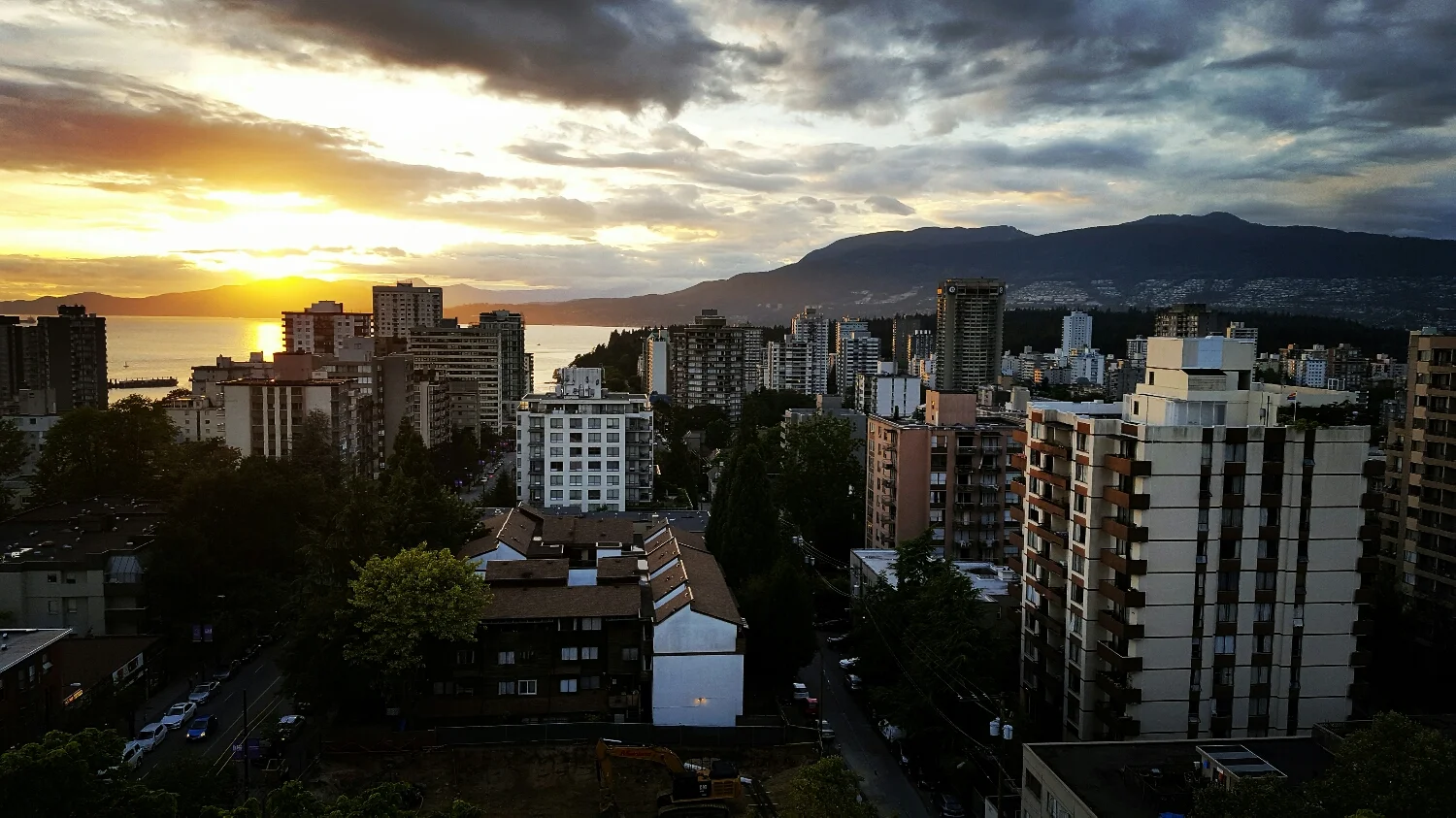 The view of Downtown Vancouver