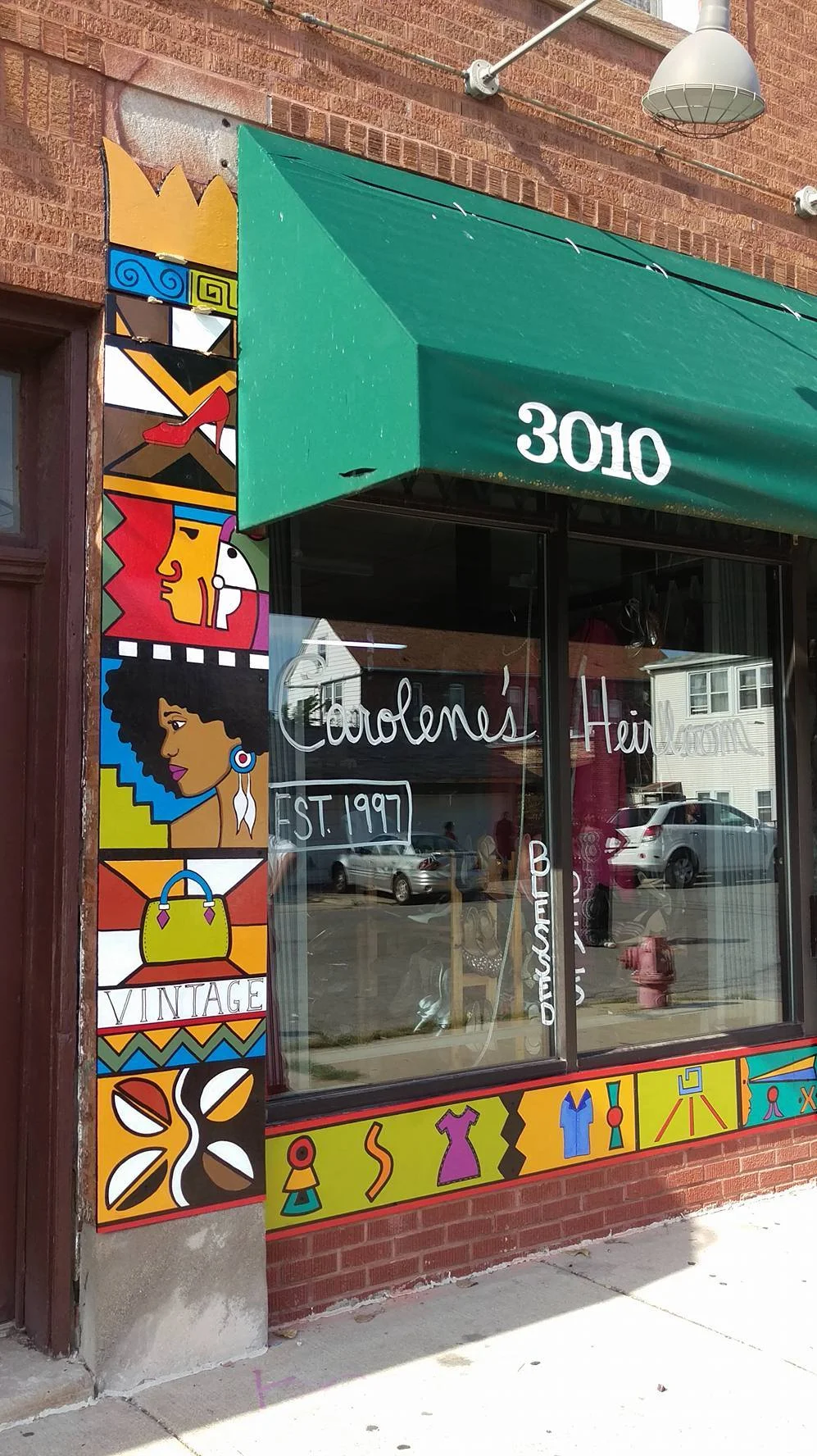 Carolene's Heirloom Resale Boutique Art Facade 3010 E. 88th Street