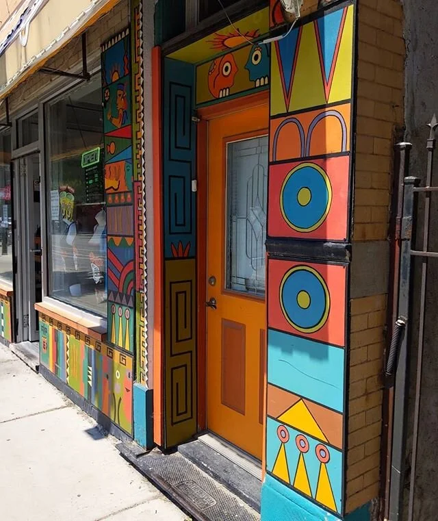 Don Churro, the Iconic pastry cafe in Pilsen Chgo will be getting a new make over for 2020. I've come to really appreciate the family, and this Afro-Mex collab.  #donchurro #pilsenchicago #mexicanfood #aztecculture #churros #chicago #chicagopilsenart