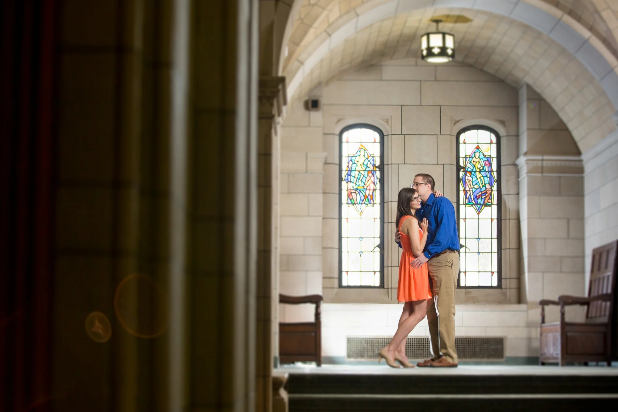 Becca + Frank: Cathedral of Learning Engagement Session