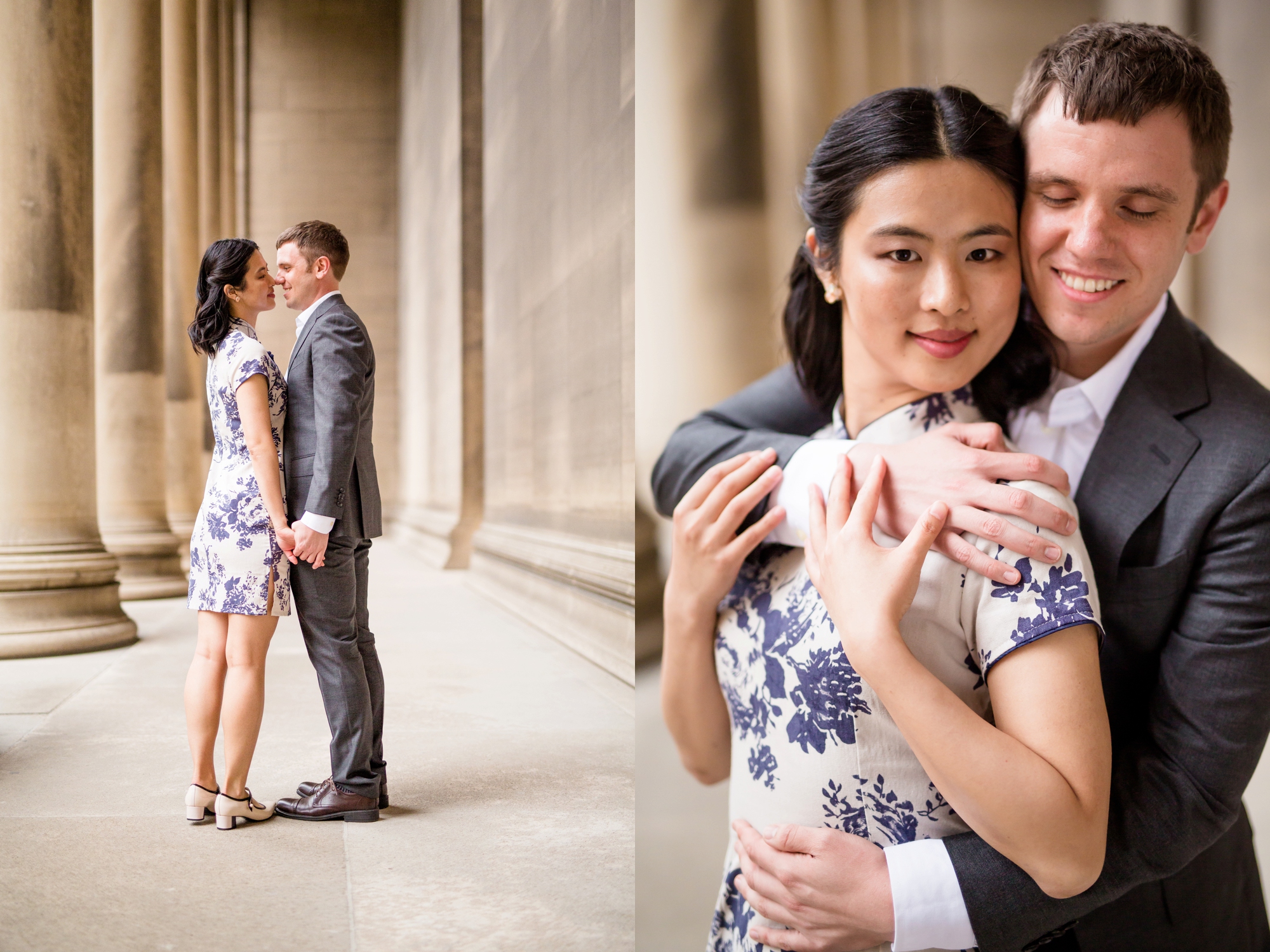 pittsburgh wedding photographer, pittsburgh engagement photographer, oakland engagement photos, pitt engagement photos, frick fountain, henry clay frick building