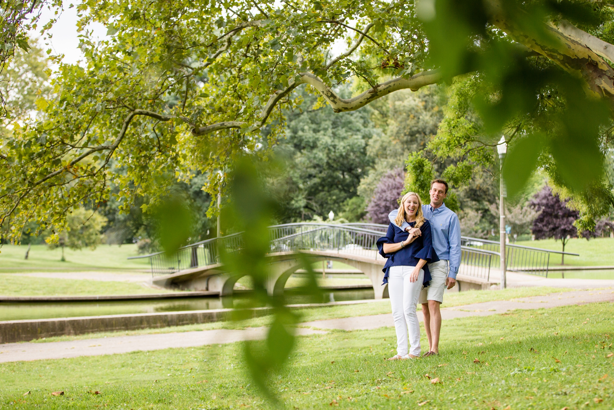 north shore engagement photos, north side engagement photos, allegheny commons park engagement photos, roberto clemente bridge engagement photos