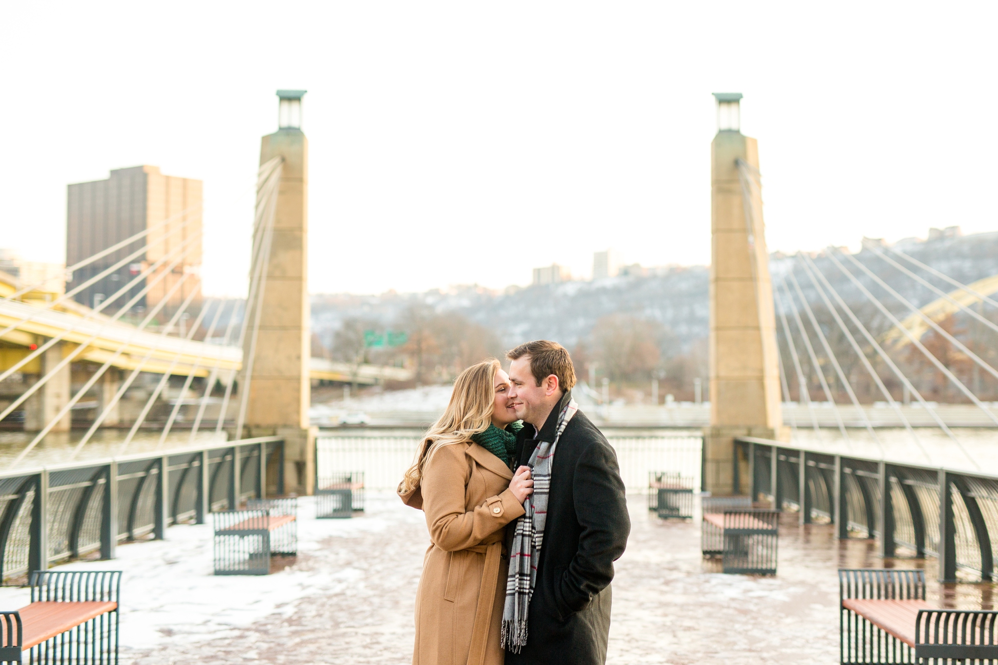 north shore engagement photos, allegheny commons park, mexican war street engagement photos, downtown pittsburgh engagement pictures