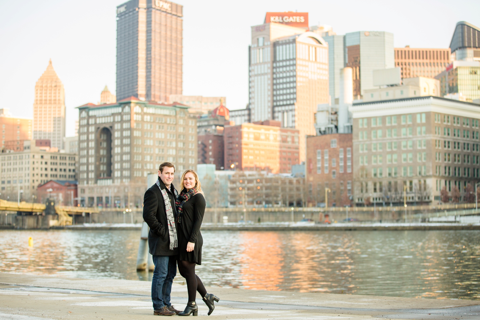 north shore engagement photos, allegheny commons park, mexican war street engagement photos, downtown pittsburgh engagement pictures