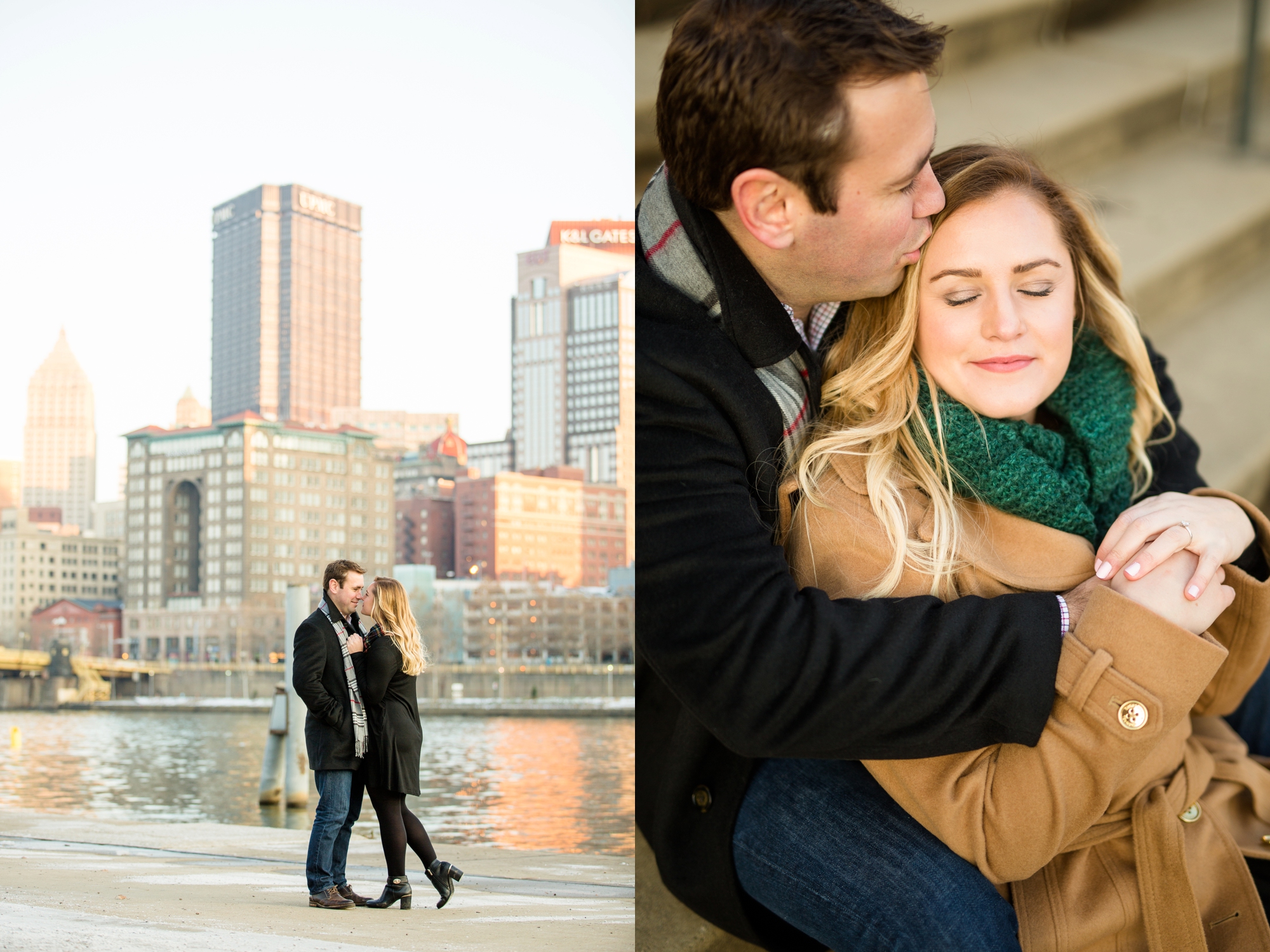 north shore engagement photos, allegheny commons park, mexican war street engagement photos, downtown pittsburgh engagement pictures