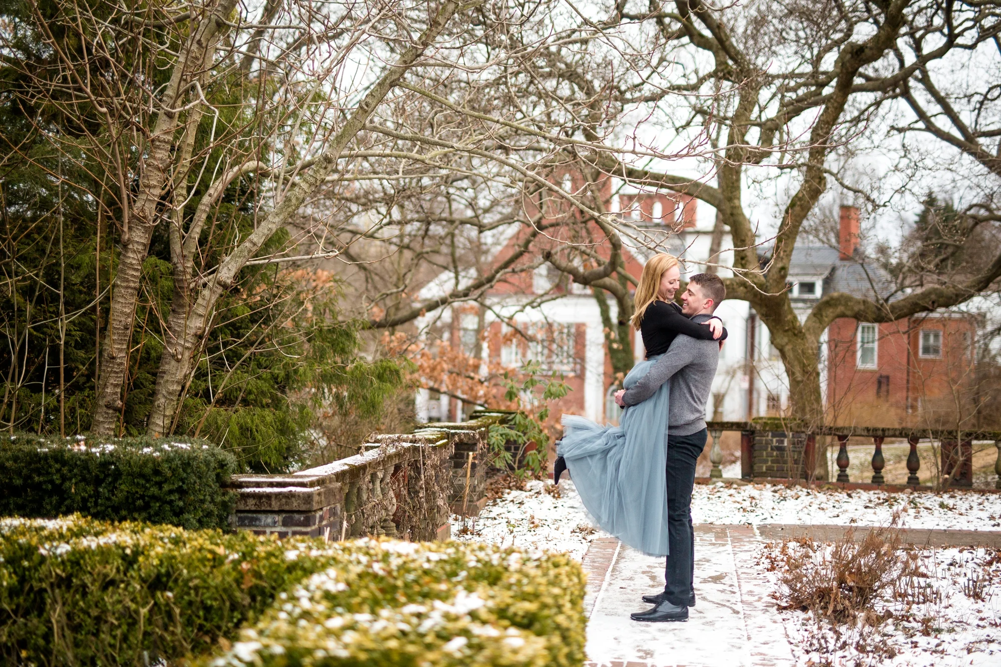 sachin and babi light blue dress Engagement Dress Ideas: Show Off Your Ring, Day to Night – Bel Viaggio  Designs, LLC main image 1