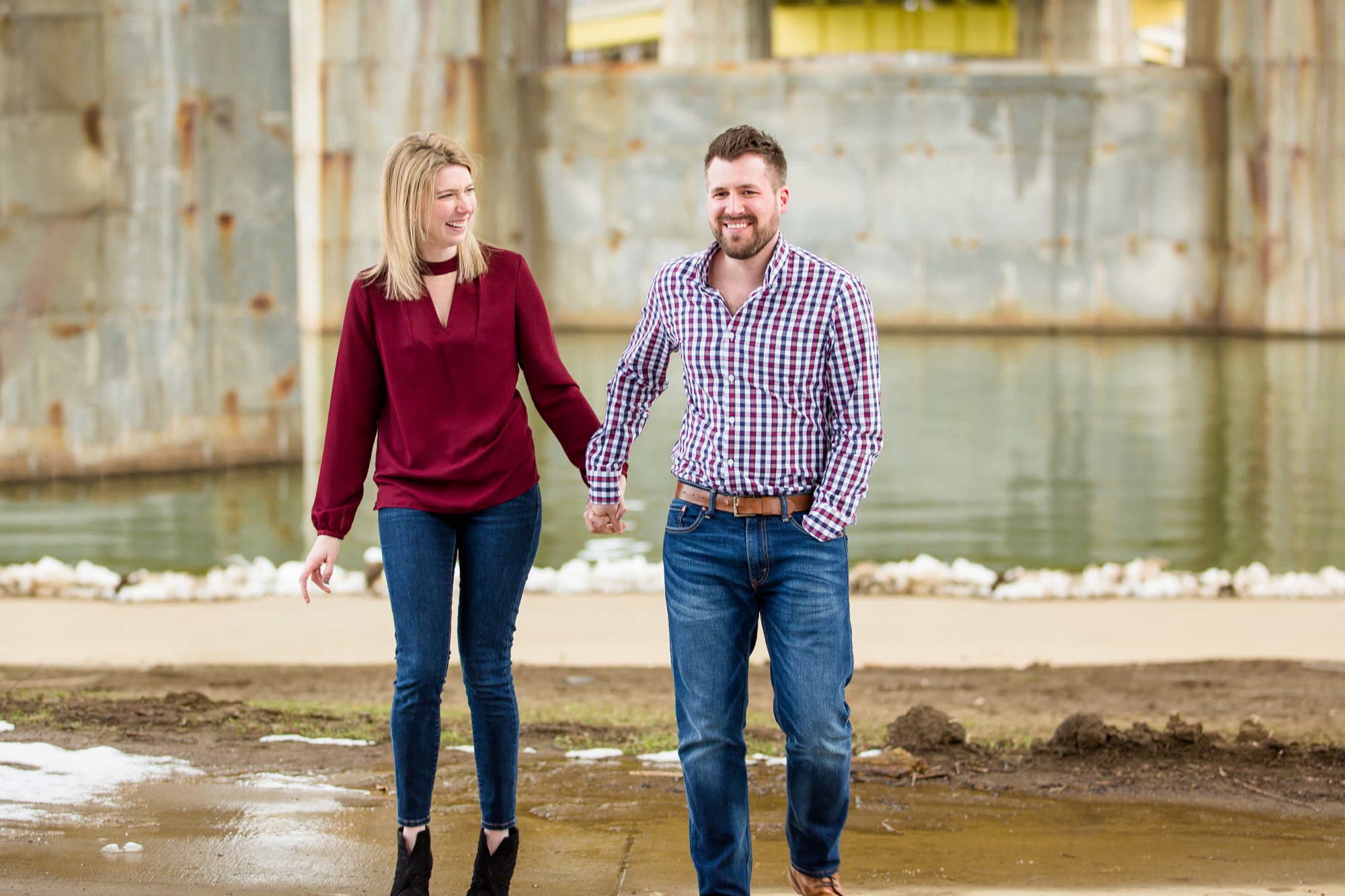 north shore engagement photos, pittsburgh wedding photographer, downtown pittsburgh engagement pictures