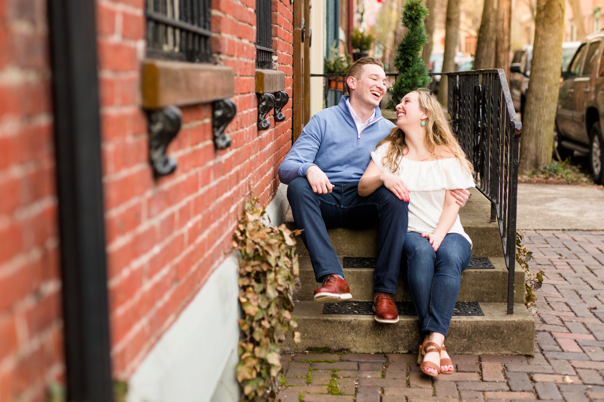 north shore engagement photos, allegheny commons park, mexican war street engagement photos, downtown pittsburgh engagement pictures