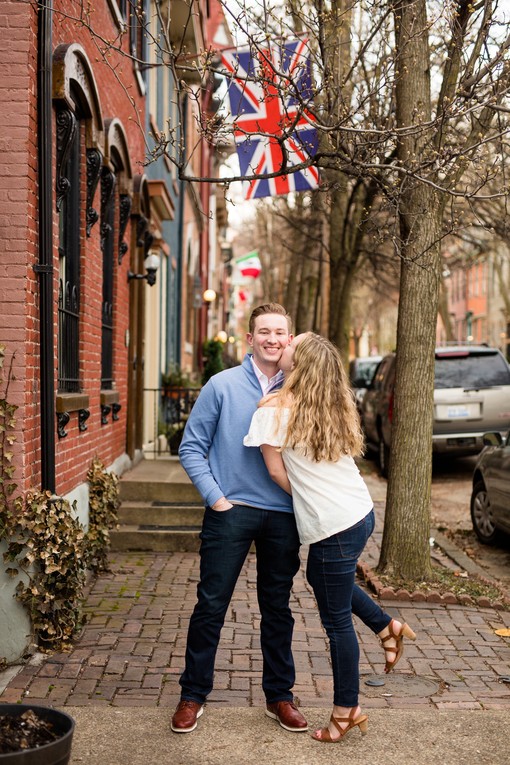 north shore engagement photos, allegheny commons park, mexican war street engagement photos, downtown pittsburgh engagement pictures