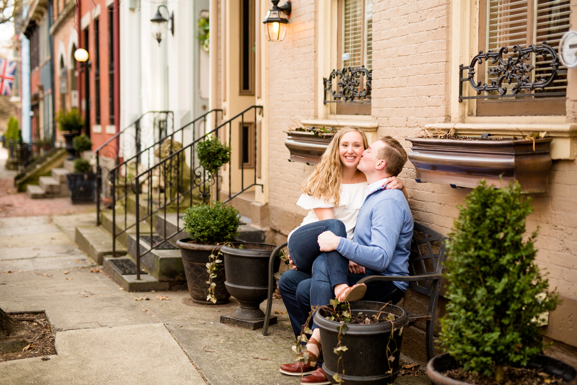 north shore engagement photos, allegheny commons park, mexican war street engagement photos, downtown pittsburgh engagement pictures