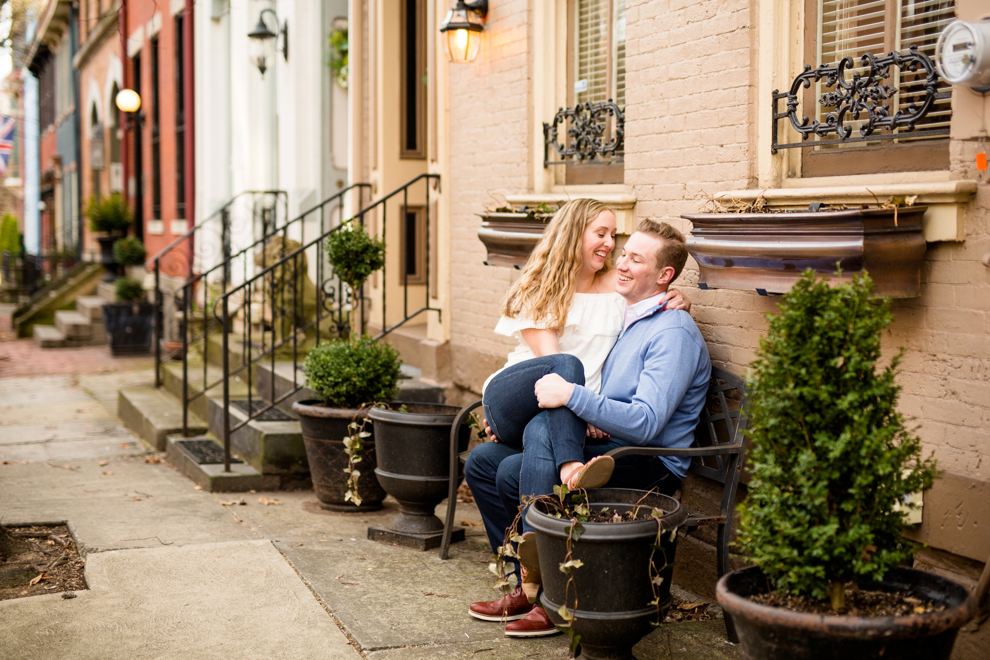 north shore engagement photos, allegheny commons park, mexican war street engagement photos, downtown pittsburgh engagement pictures