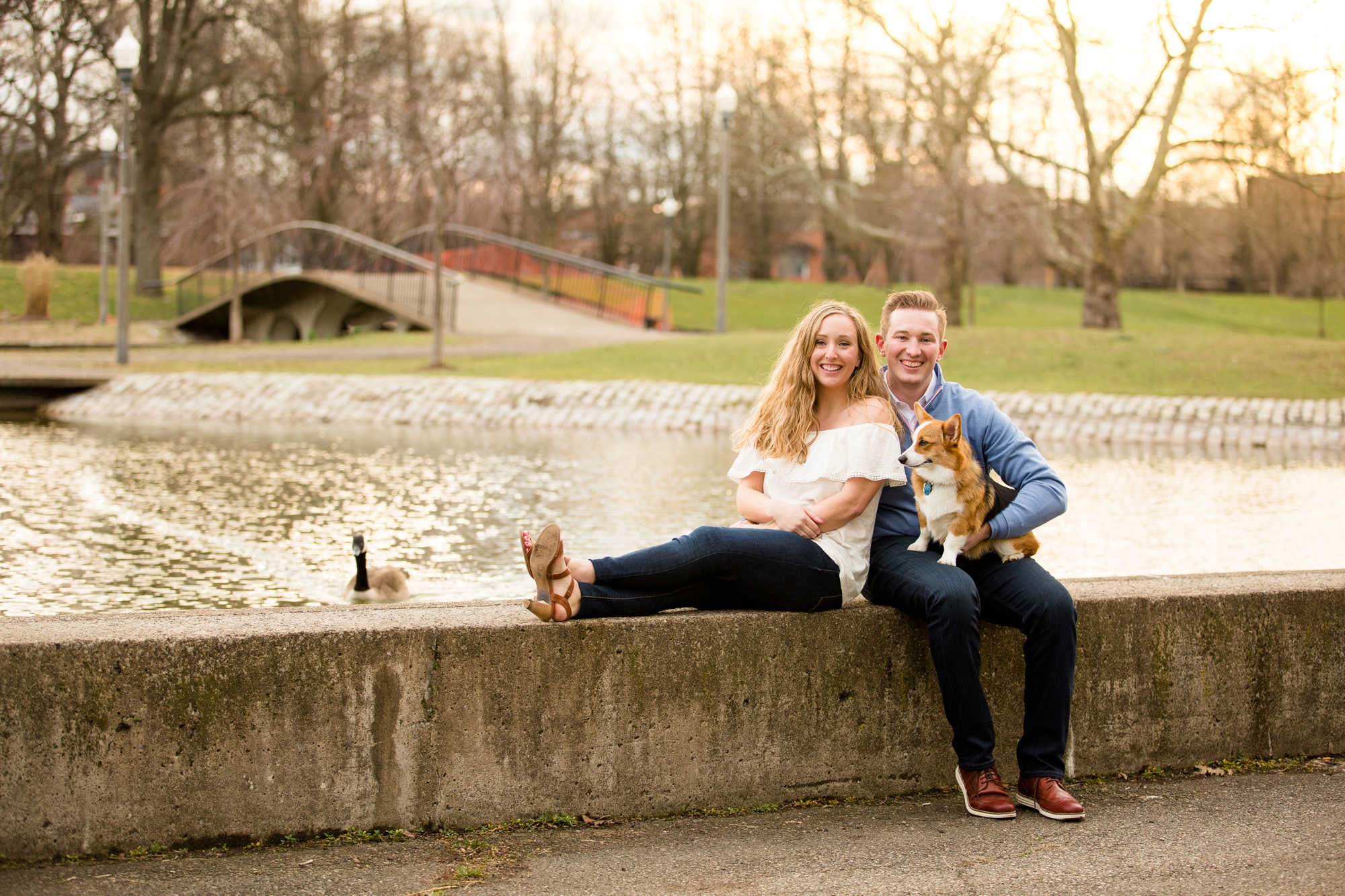 north shore engagement photos, allegheny commons park, mexican war street engagement photos, downtown pittsburgh engagement pictures