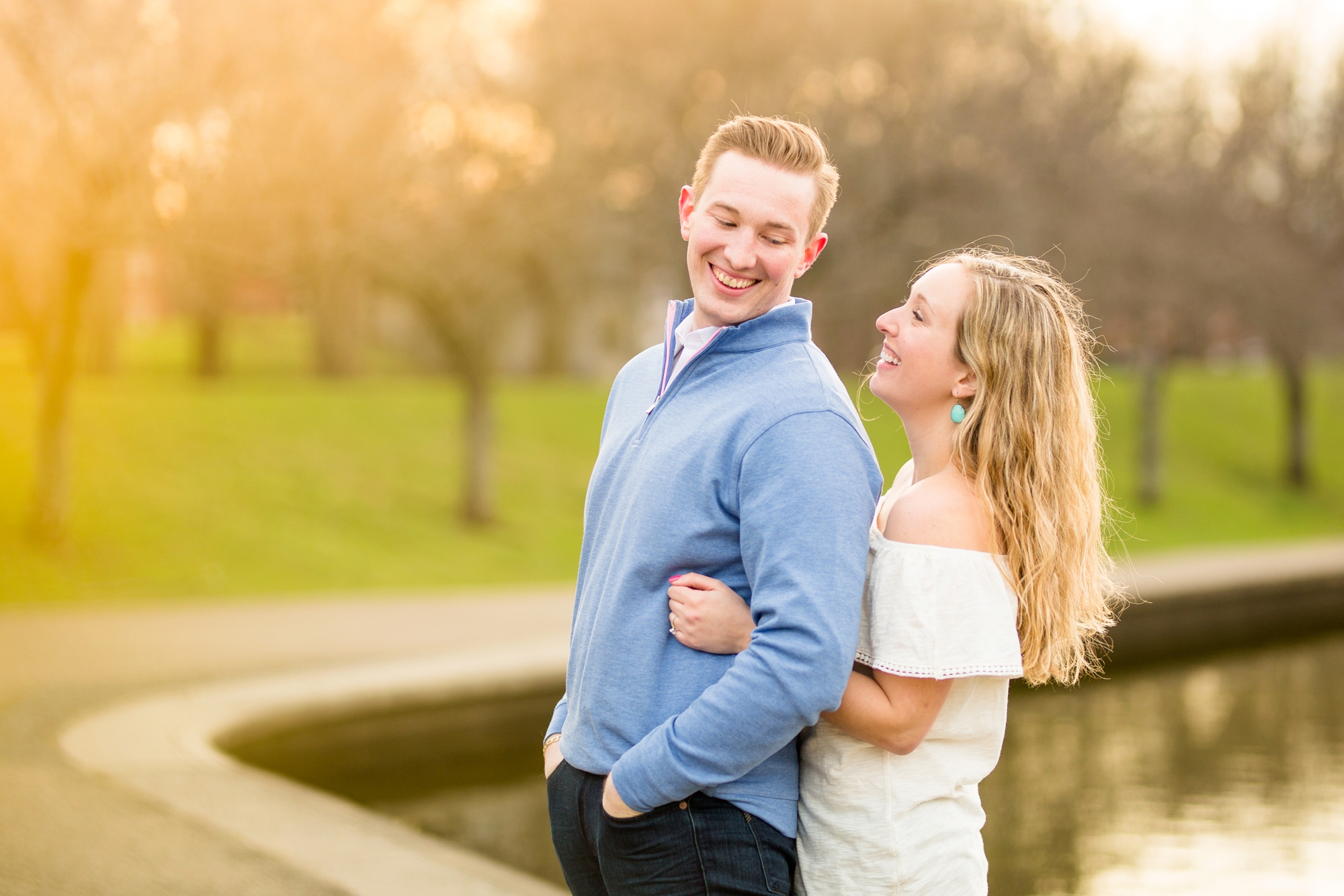 north shore engagement photos, allegheny commons park, mexican war street engagement photos, downtown pittsburgh engagement pictures