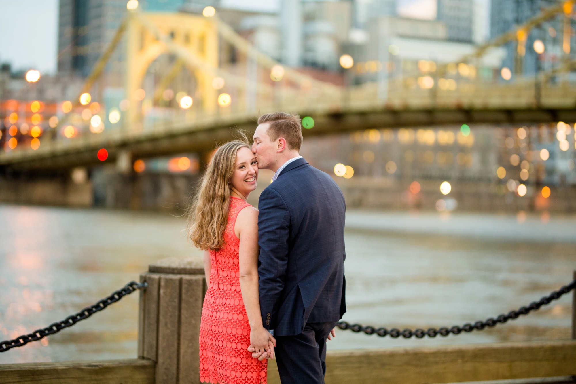north shore engagement photos, allegheny commons park, mexican war street engagement photos, downtown pittsburgh engagement pictures