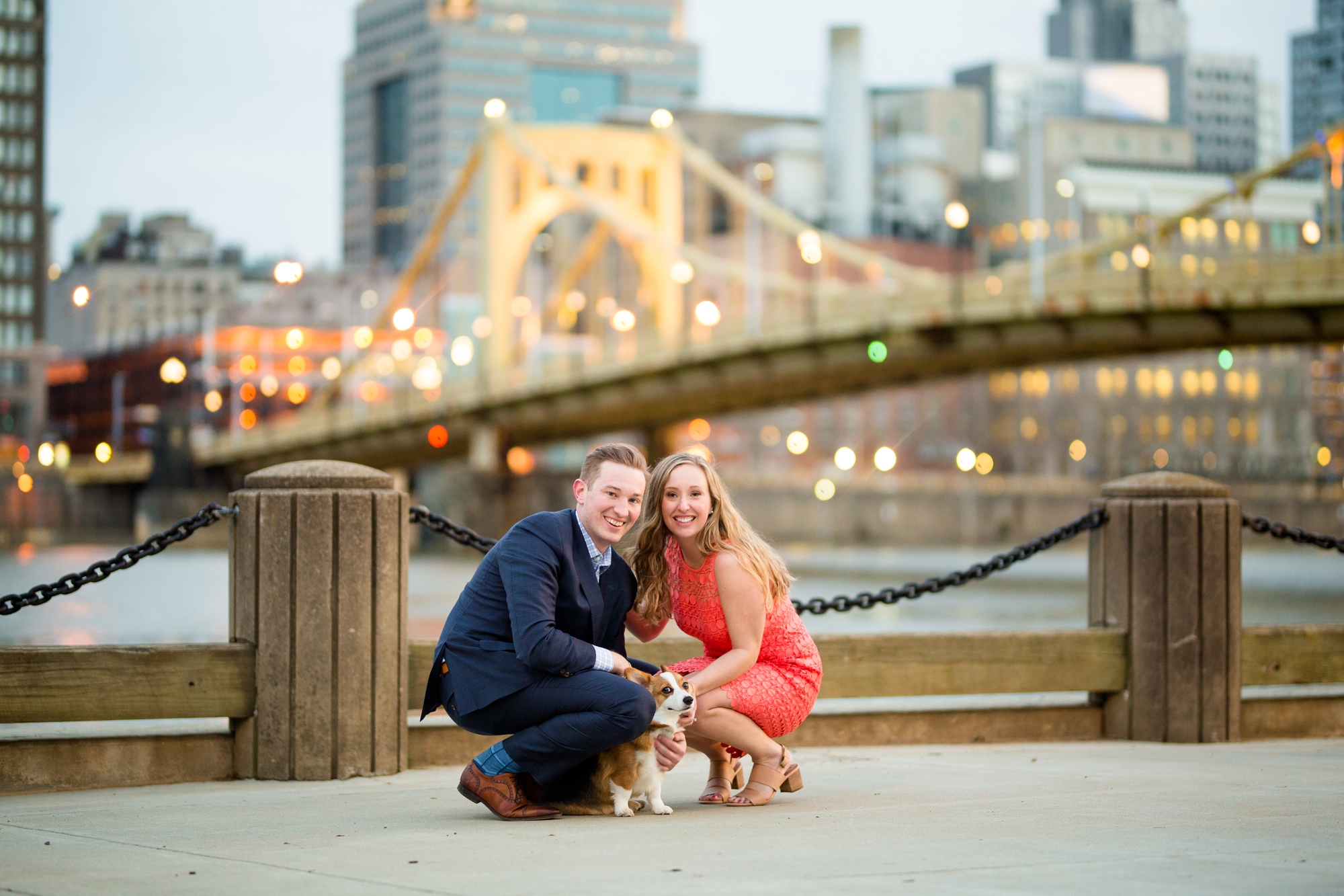 north shore engagement photos, allegheny commons park, mexican war street engagement photos, downtown pittsburgh engagement pictures