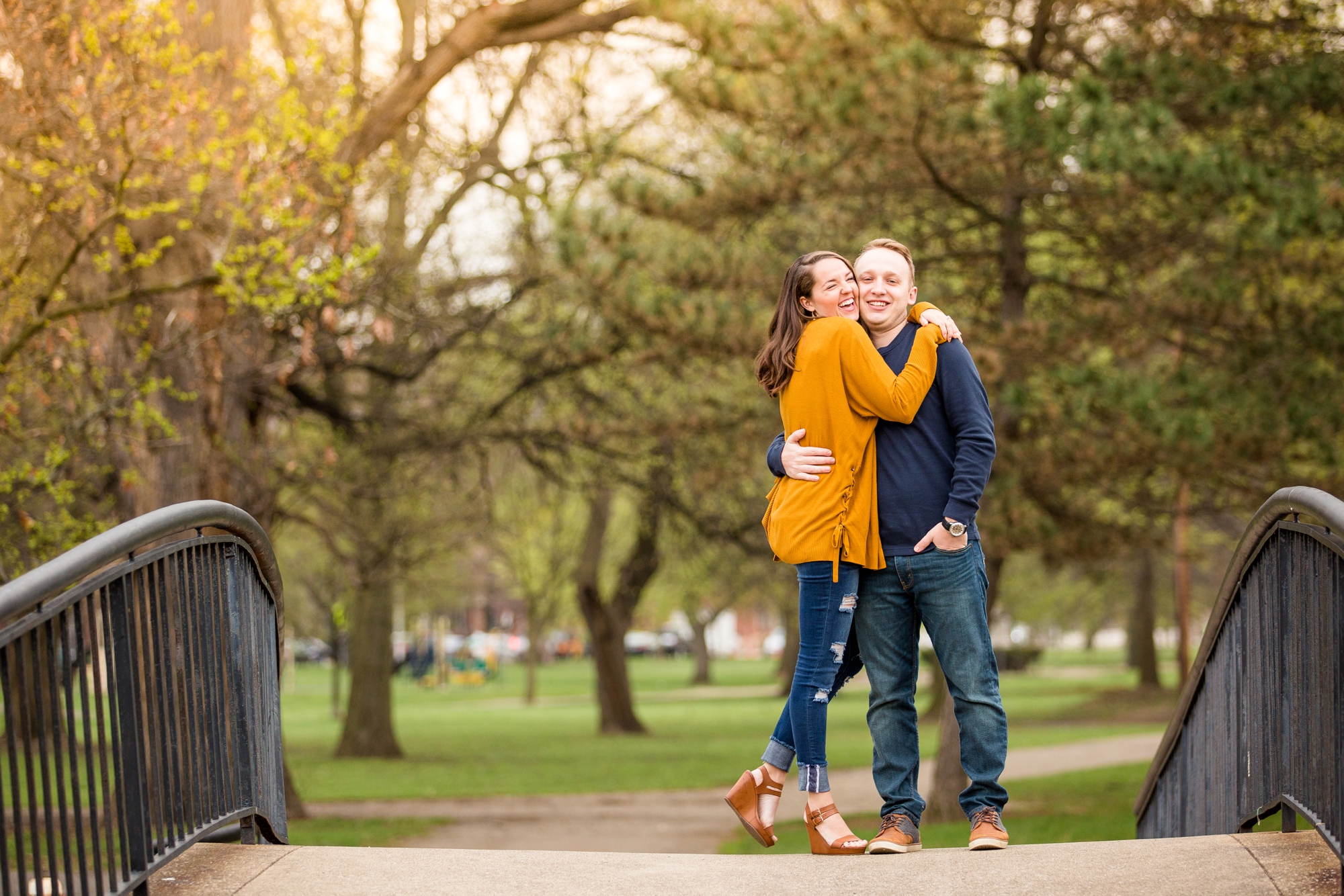 allegheny commons park engagement photos, north shore engagement photos, north side engagement photos, mexican war streets, spring pittsburgh engagement, pittsburgh wedding photos